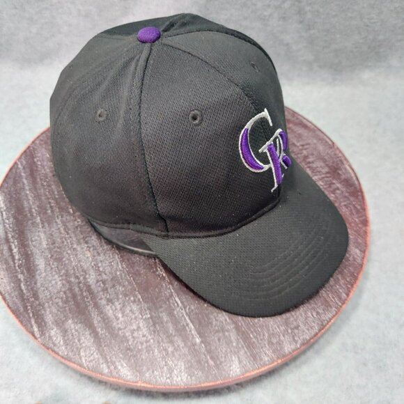 Youth Colorado Rockies OC Sports Adjustable Hat Cap Boy Team MLB Baseball Black - Picture 2 of 10